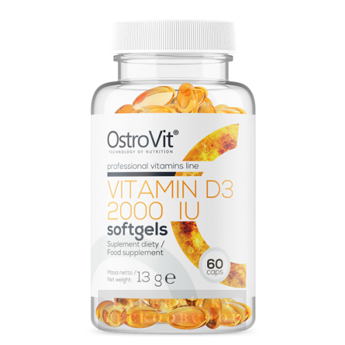 OstroVit Vitamín D3 2000 IU mäkké kapsuly 60 kaps