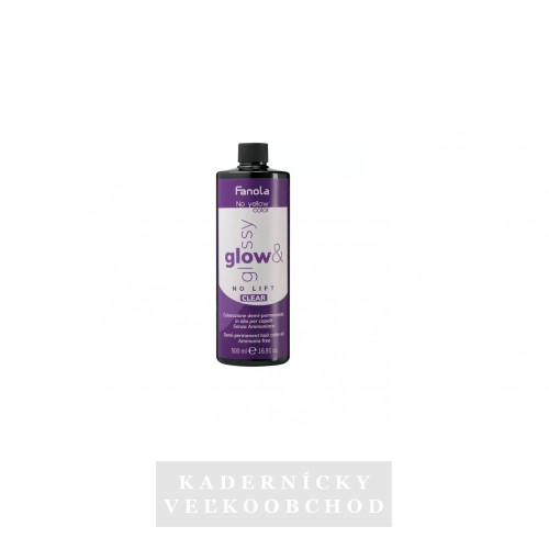 NO YELLOW GLOW & GLOSSY OIL Toner CLEAR 500 ML.