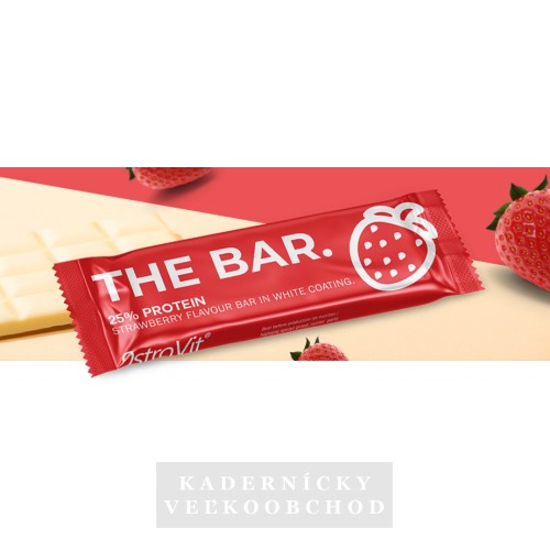 The Bar Proteinova tyčinka jahoda 60g, OstroVit