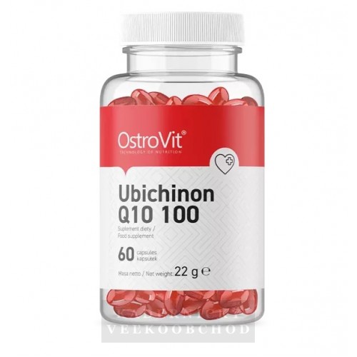 OstroVit Ubichinon Q10 100mg - antioxidant 60kaps