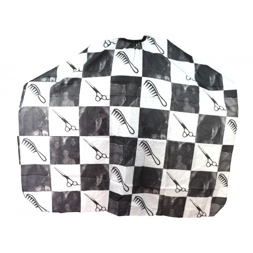 Pláštenka na strihanie BLACK suchý zips