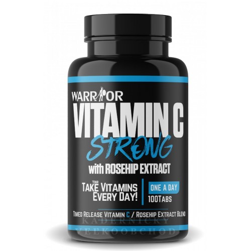 Warrior Vitamin C + šípky, antioxidant, únava 100t